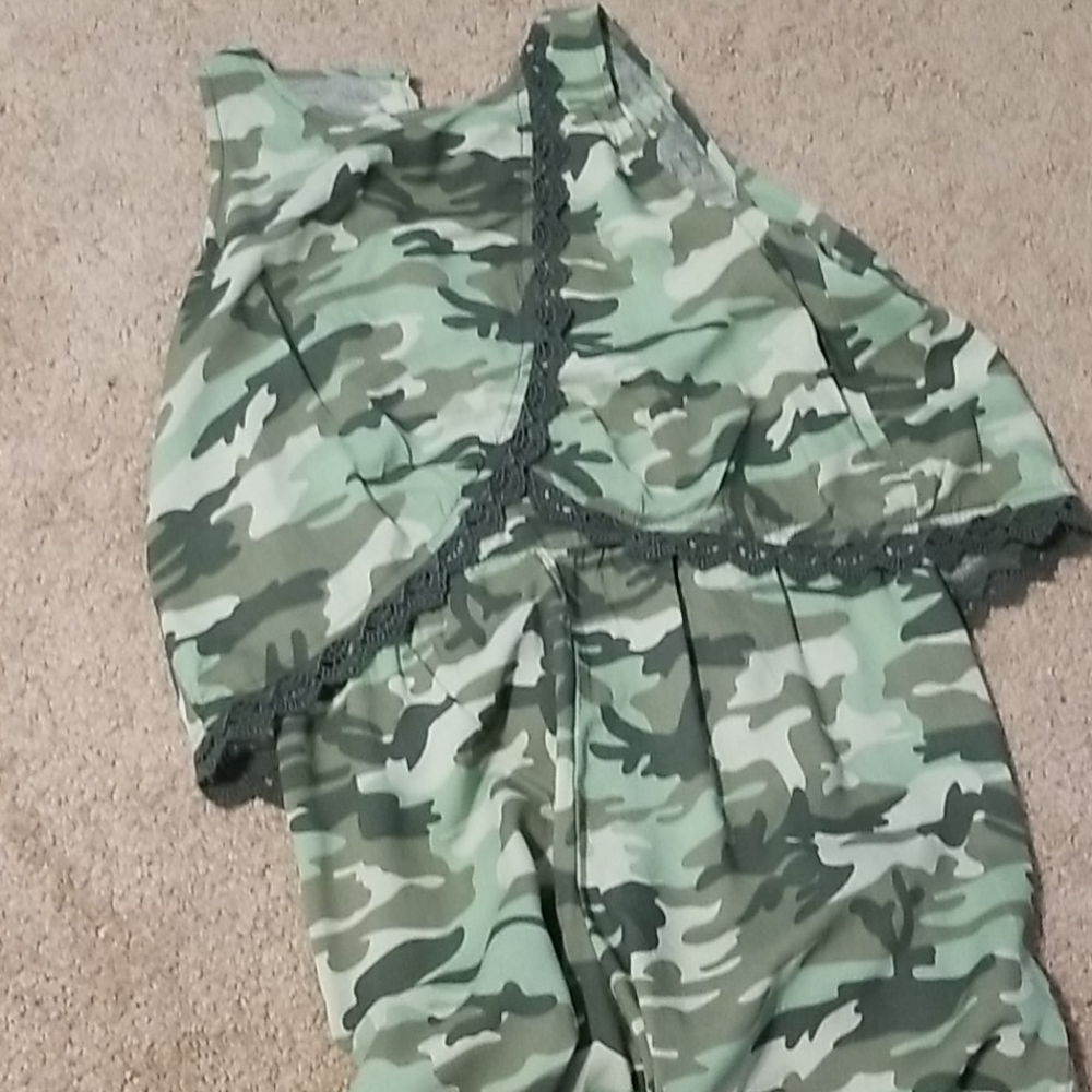 Camouflage romper